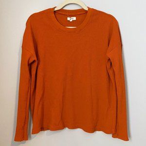 Madewell ex-boyfriend thermal long sleeve top